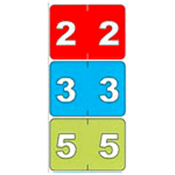 Color-Tab-Ziffern 0-9